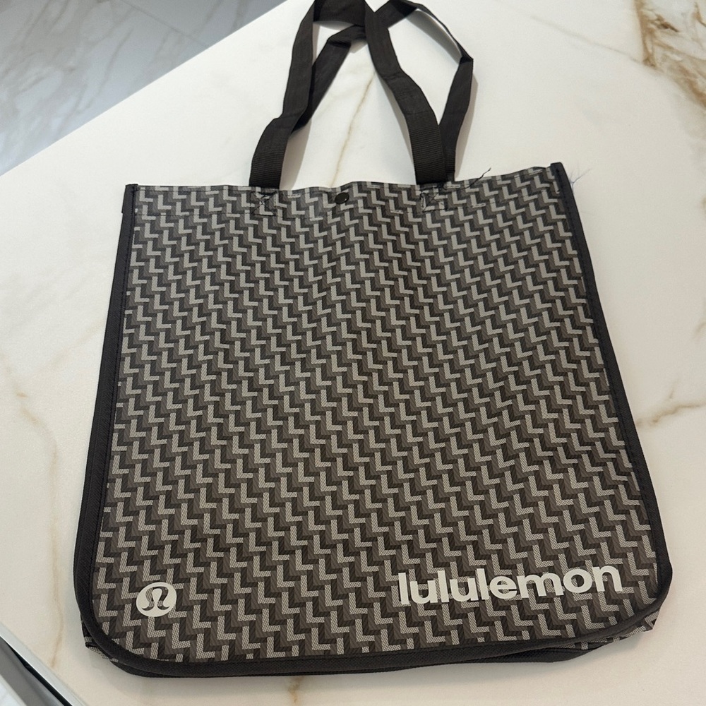 Lululemon taupe and Gray Tote Bag